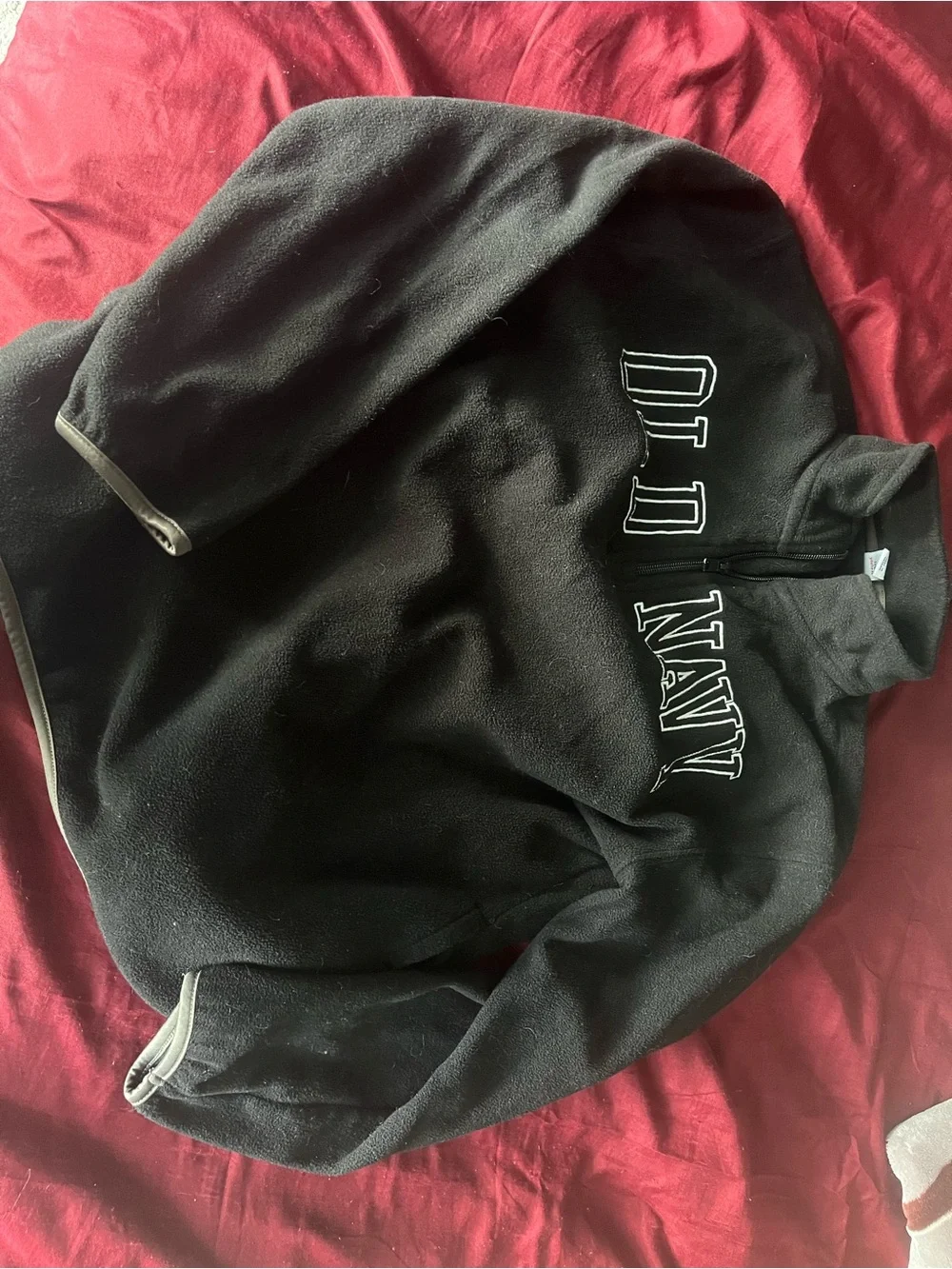 Old Navy Black Full-Zip Fleece Jacket